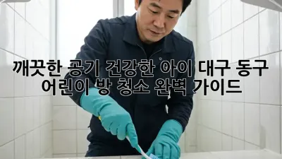 깨끗한 공기, 건강한 아이! 대구 동구 어린이 방 청소 완벽 가이드
