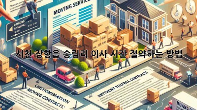 서천 장항읍 송림리 이사, 시간 절약하는 방법!